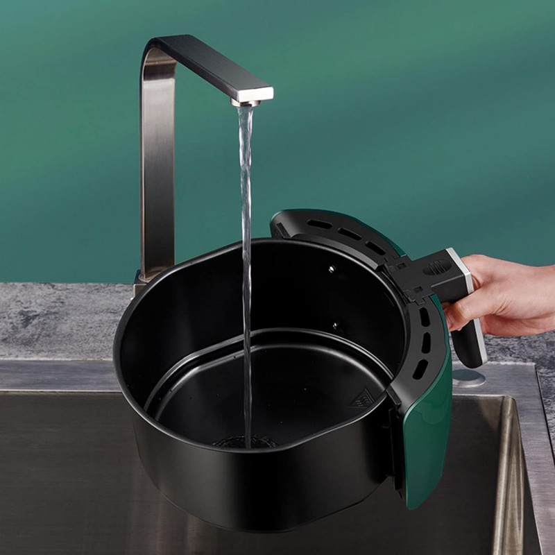 Hongu Friggitrice elettrica ad aria calda senza olio da 1300W 5,5 l...