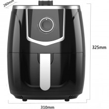 Friggitrice elettrica ad aria calda senza olio da 1300W 5,5 litri Air Fryer