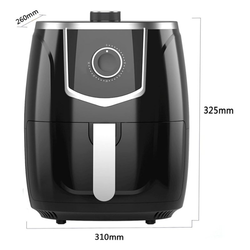 Hongu Friggitrice elettrica ad aria calda senza olio da 1300W 5,5 l...