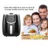 Hongu Friggitrice elettrica ad aria calda senza olio da 1300W 5,5 l...