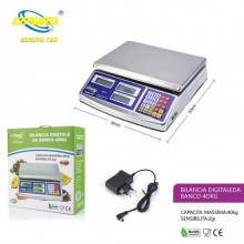 Bilancia Digitale Da Banco Elettronica Min 200gr Max 40kg Display professionale
