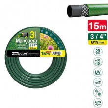 Tubo 3/4 pollici Acqua irrigazione per giardino 3 strati 10-15 mt PVC retinato