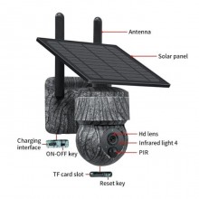 Telecamera solare 1080P HD WIFI telecamera PTZ di videosorveglianza di sicurezza