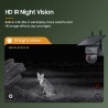 Andowl Telecamera solare 1080P HD WIFI telecamera PTZ di videosorve...