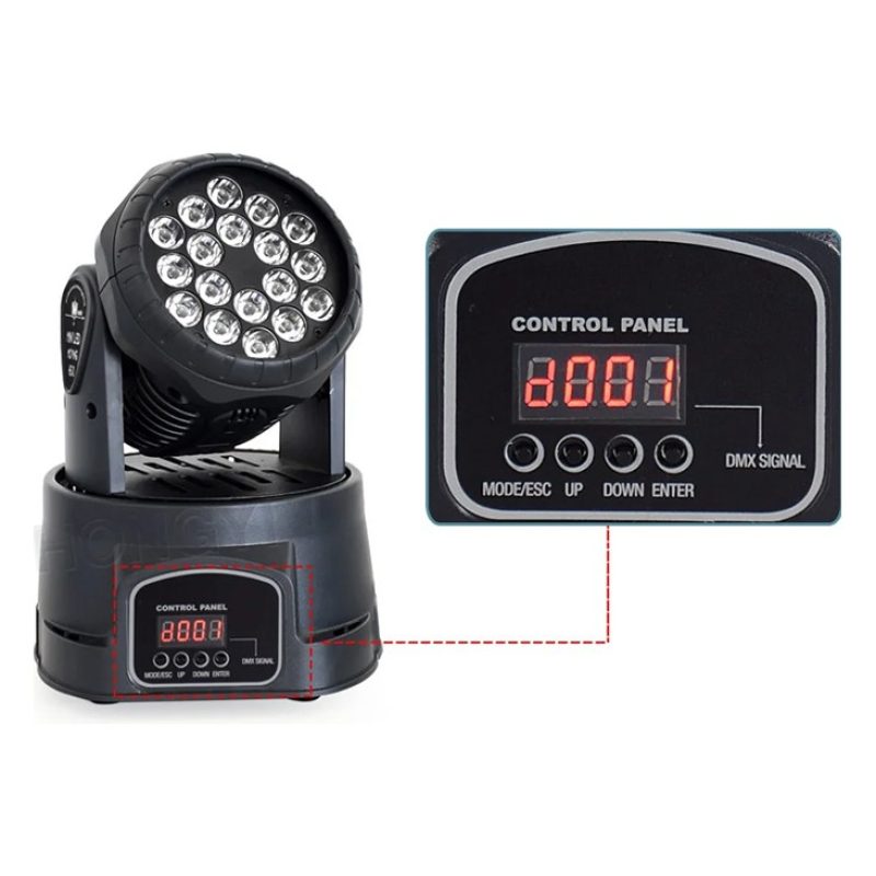 Hongu Proiettore LED RGB testa rotante 360 Luci colorate disco mobi...