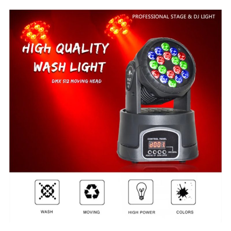 Hongu Proiettore LED RGB testa rotante 360 Luci colorate disco mobi...