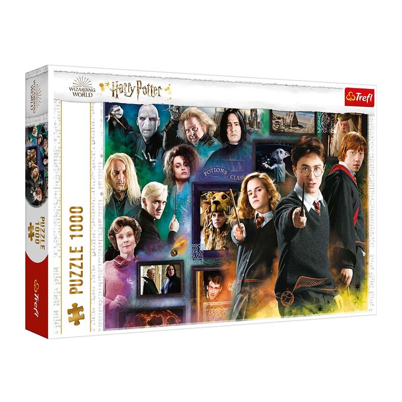 Puzzle 1000 Pezzi Harry Potter Hogwarts 68x48 cm Alta Qualità Ron-Hermione-Harry