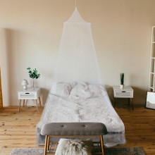 Zanzariera a baldacchino per letto matrimoniale tenda protezione mosquito killer