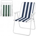 Sedia poltrona richiudibile da spiaggia pieghevole cayo largo 52x44x75 cm mare