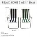 Sedia poltrona richiudibile da spiaggia pieghevole cayo largo 52x44x75 cm mare