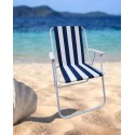 Sedia poltrona richiudibile da spiaggia pieghevole cayo largo 52x44x75 cm mare