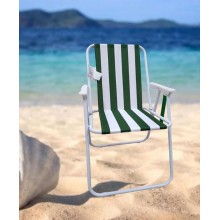 Sedia poltrona richiudibile da spiaggia pieghevole cayo largo 52x44x75 cm mare