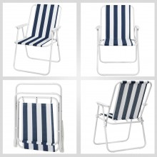 Sedia poltrona richiudibile da spiaggia pieghevole cayo largo 52x44x75 cm mare