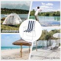 Sedia poltrona richiudibile da spiaggia pieghevole cayo largo 52x44x75 cm mare