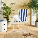 Sedia poltrona richiudibile da spiaggia pieghevole cayo largo 52x44x75 cm mare