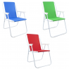 Hongu Sedia Relax Spiaggina da Mare per Giardino 52x44x75 cm Pieghe...