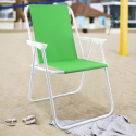 Sedia Relax Spiaggina da Mare per Giardino 52x44x75 cm Pieghevole da Campeggio
