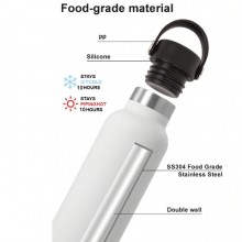 Borraccia termica portatile acciaio inox caldo freddo da 500ml bottiglia acqua