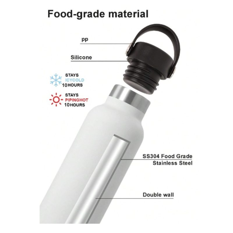 Kmt Style Borraccia termica portatile acciaio inox caldo freddo da ...