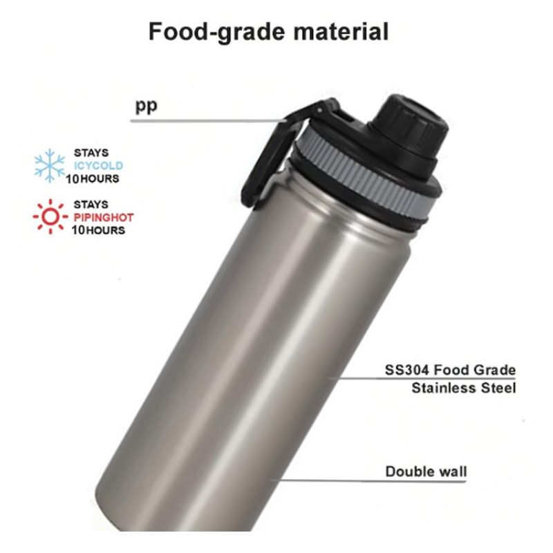 Kmt Style Borraccia termica 500ml in acciaio inox termos caldo fred...
