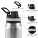 Borraccia termica 500ml in acciaio inox termos caldo freddo bottiglia acqua