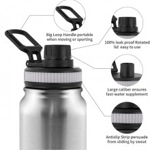 Borraccia termica 500ml in acciaio inox termos caldo freddo bottiglia acqua