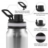 Kmt Style Borraccia termica 500ml in acciaio inox termos caldo fred...