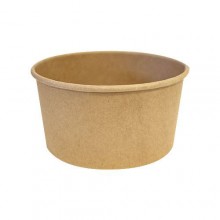50 Insalatiere in cartoncino Kraft contenitore di carta 1000 cc poke rotonde