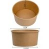 Bio Packaging 50 Insalatiere in cartoncino Kraft contenitore di car...