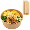 Bio Packaging 50 Insalatiere in cartoncino Kraft contenitore di car...
