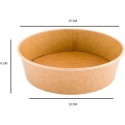 50 Insalatiere in cartoncino Kraft contenitore di carta 500 cc ciotole poke