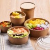 Bio Packaging 50 Insalatiere in cartoncino Kraft contenitore di car...
