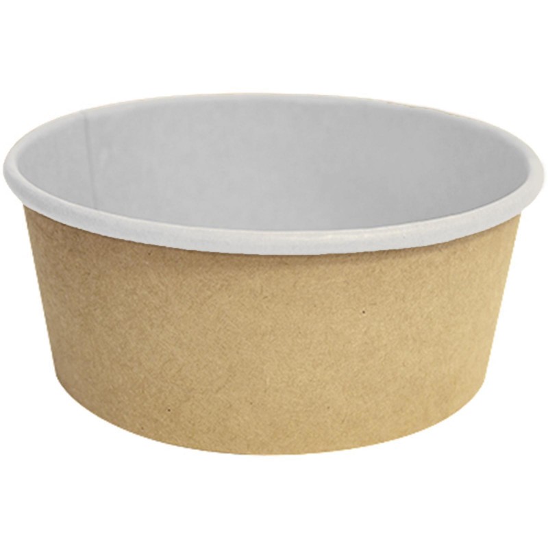 50 Insalatiere in cartoncino Kraft contenitore di carta 750 cc ciotole rotonde
