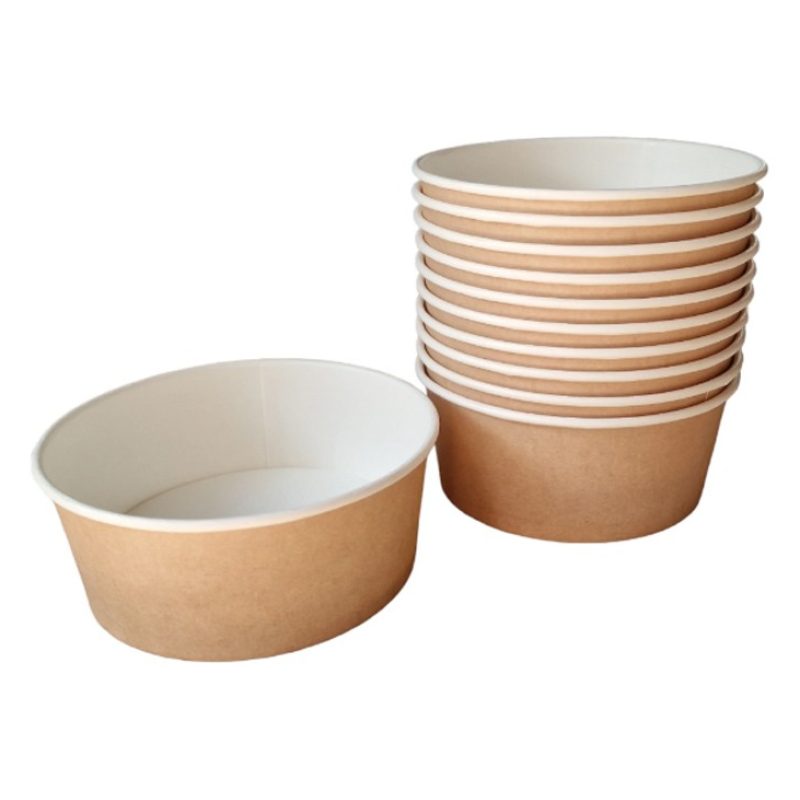 Bio Packaging 50 Insalatiere in cartoncino Kraft contenitore di car...