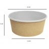 Bio Packaging 50 Insalatiere in cartoncino Kraft contenitore di car...
