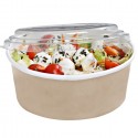 50 Insalatiere in cartoncino Kraft contenitore di carta 750 cc ciotole rotonde