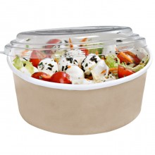 50 Insalatiere in cartoncino Kraft contenitore di carta 750 cc ciotole rotonde