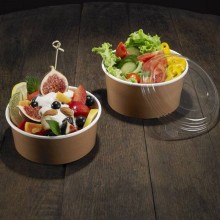 50 Insalatiere in cartoncino Kraft contenitore di carta 750 cc ciotole rotonde