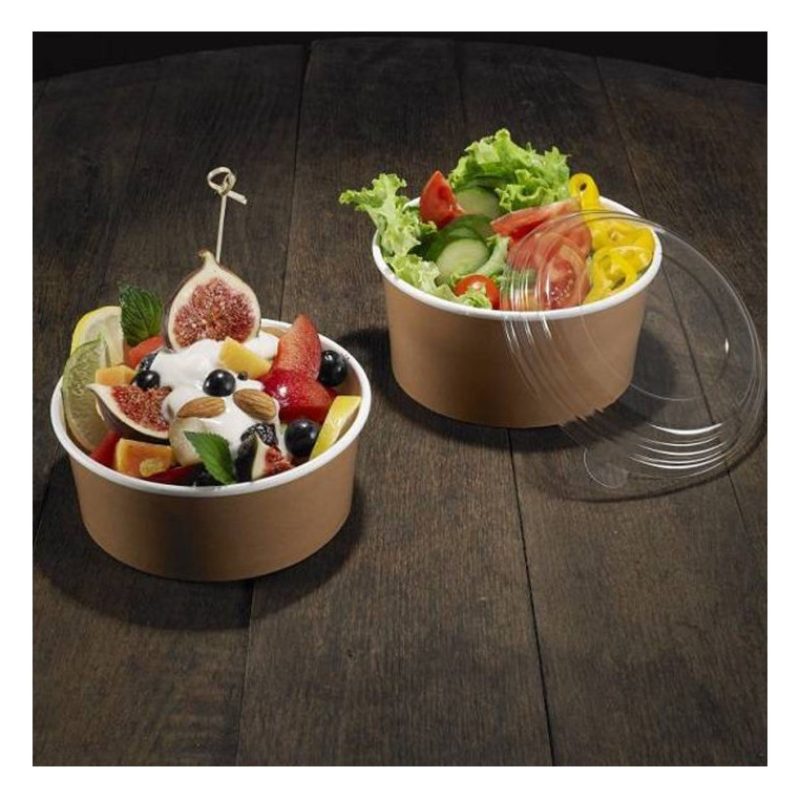 Bio Packaging 50 Insalatiere in cartoncino Kraft contenitore di car...
