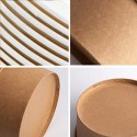 50 Insalatiere in cartoncino Kraft contenitore di carta 750 cc ciotole rotonde