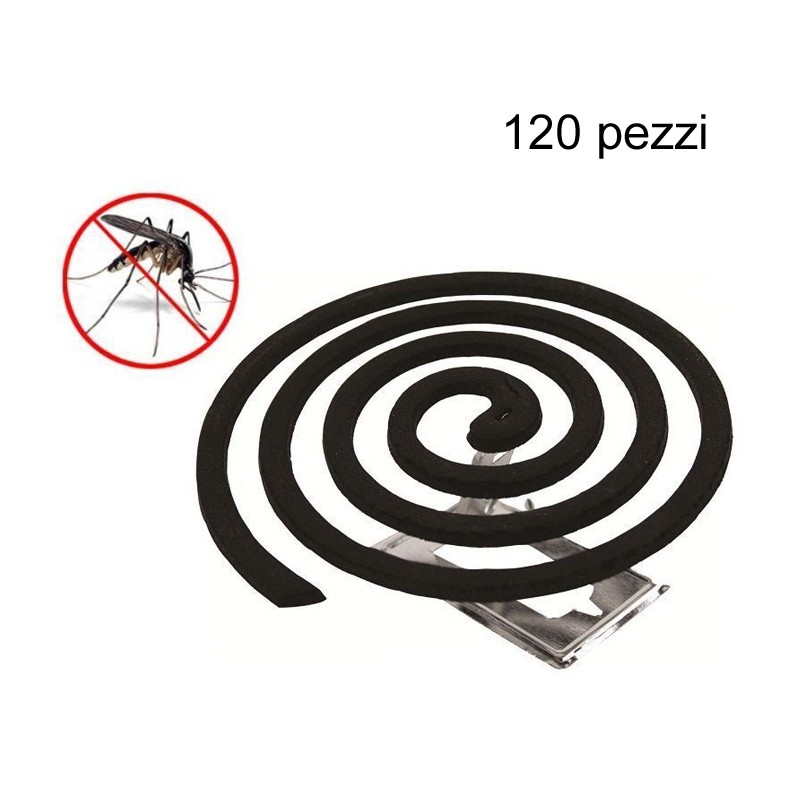 12 Confezioni 10 Zampironi Zanzare Spirali Citronella Anti Zanzare Campeggio