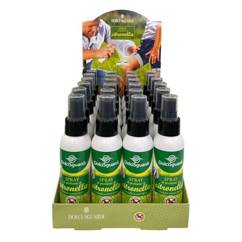 Set 24 pz Acqua Profumata Spray Alla Citronella Anti Zanzare 100ml ...