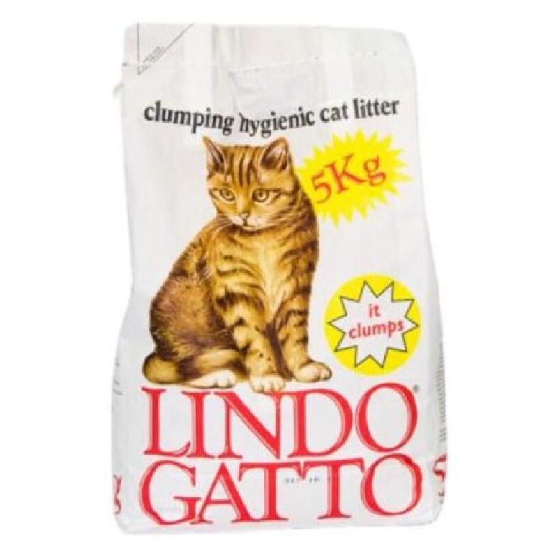 LINDOCAT Lettiera per Gatti agglomerante assorbente Clumping benton...