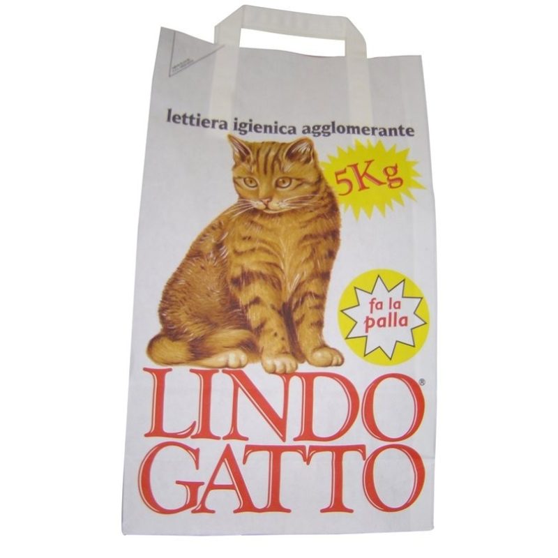 LINDOCAT Lettiera per Gatti agglomerante assorbente Clumping benton...