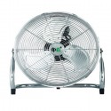 Ventilatore da terra cromato 140W 3 Pale Alluminio a 3 Velocita Diametro 50cm