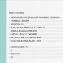 Ventilatore da terra cromato 140W 3 Pale Alluminio a 3 Velocita Diametro 50cm