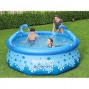 Piscina Fast Set Autoportante Tonda Bambini Giardino Estate 274x76cm Octopool