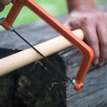 Sega Manuale segaccio ad arco con Lama 15 cm e guida per taglio legno potatura