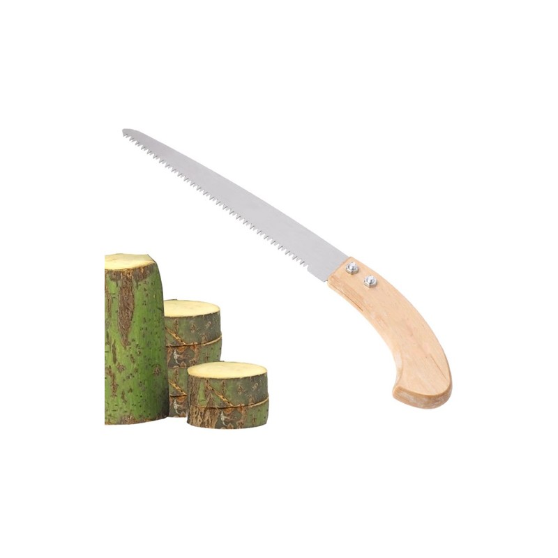 Segaccio sega per potatura lama dritta 35cm seghetto rami manico in legno