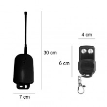 Kit ricevitore 2 telecomandi universale radiocomando 433mhz radio cancelli luci